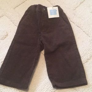 NWT Janie and Jack Brown Corduroy Pants 6-12